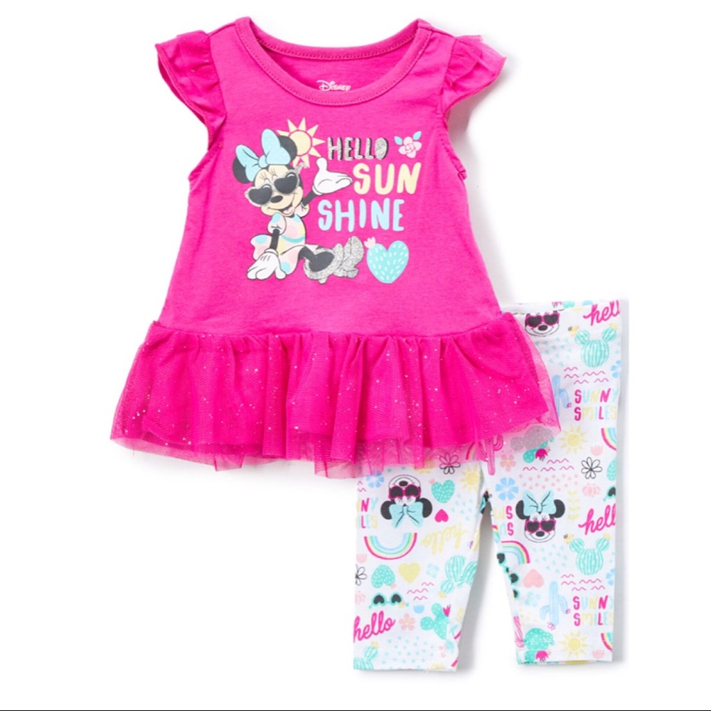 Disney Minnie Mouse Cute 2-Pieces Outfit